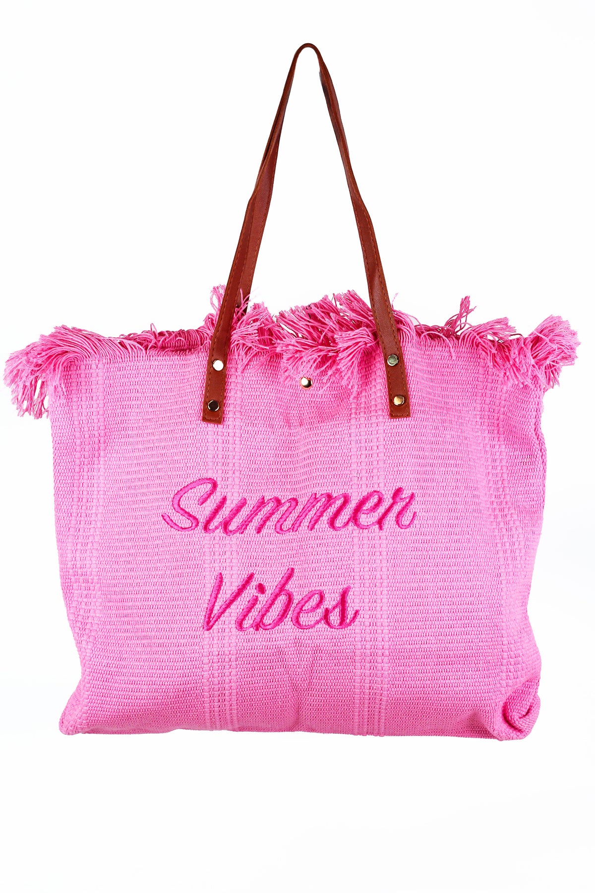 Summer Vibes Fringe Top Tote