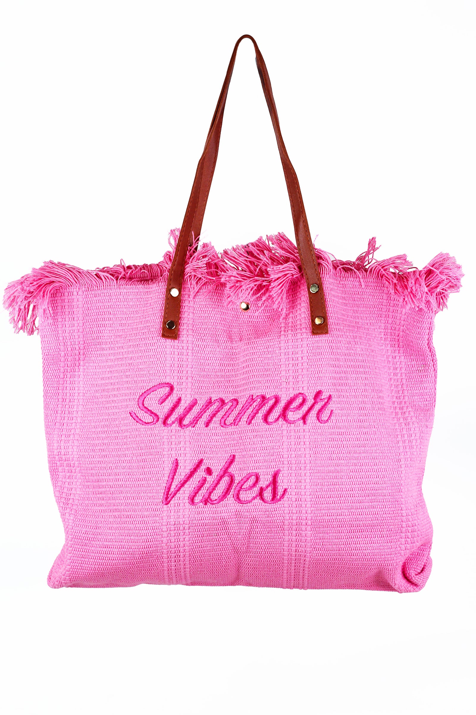 Summer Vibes Fringe Top Tote