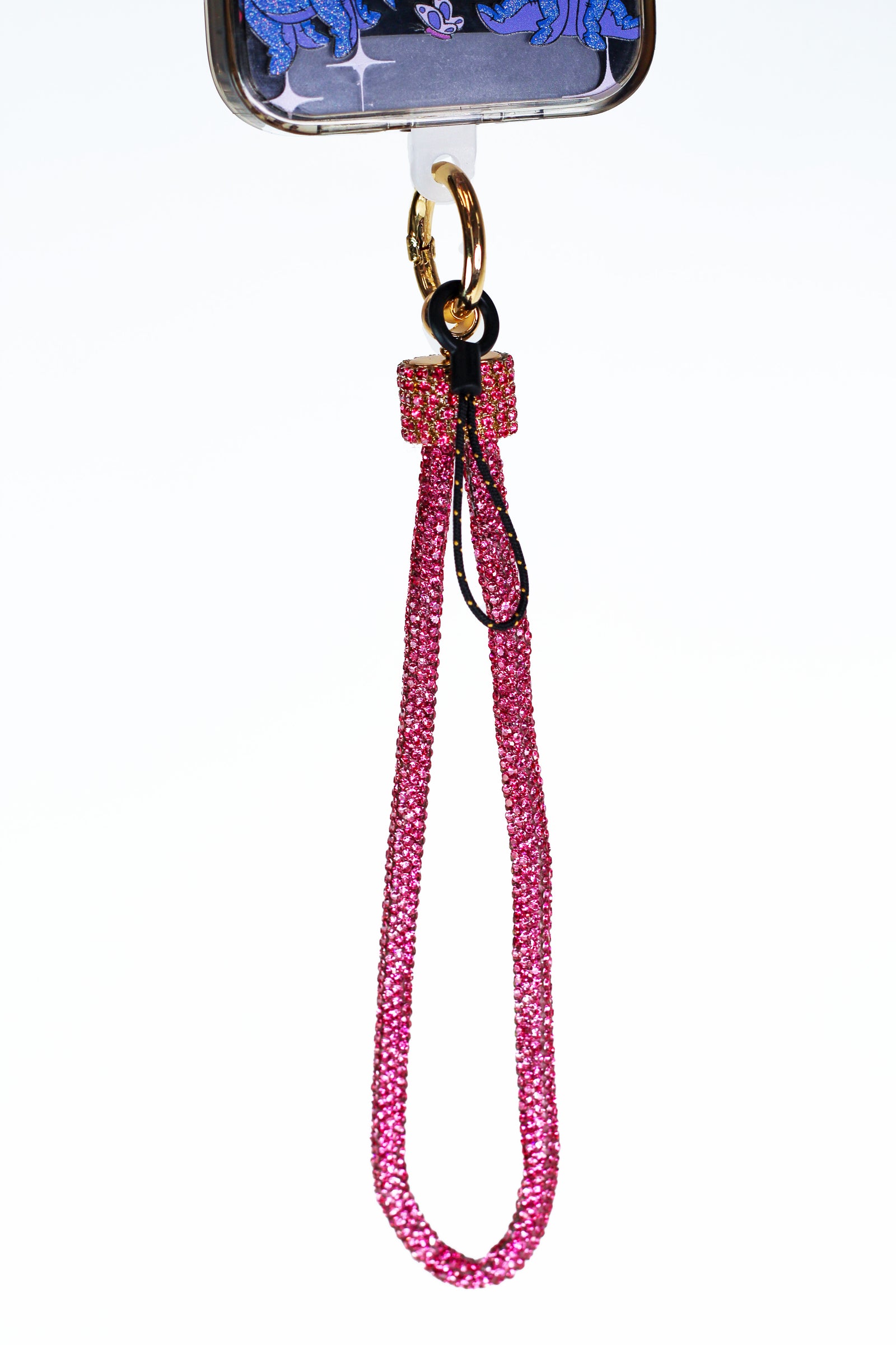 Thick All Rhinestone Loop Keychain