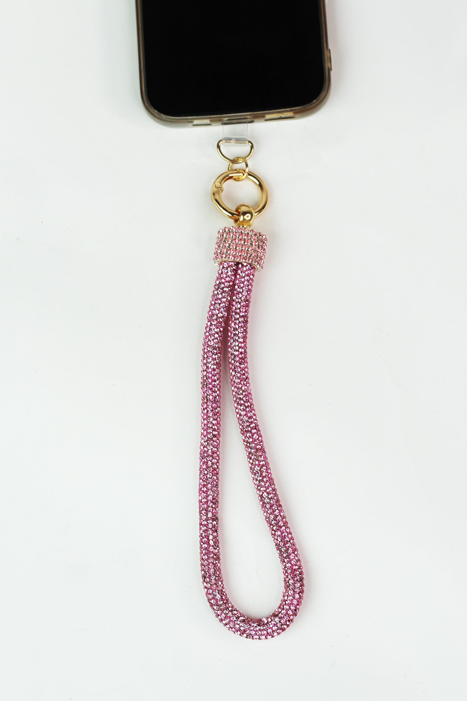 Rhinestone Rope Phone Wristlet