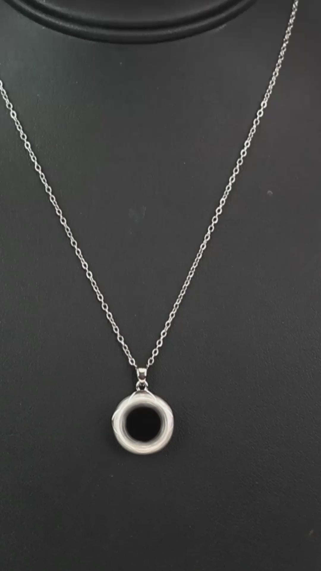 Dainty Chain Spinning Pave Trimmed Clover Necklace