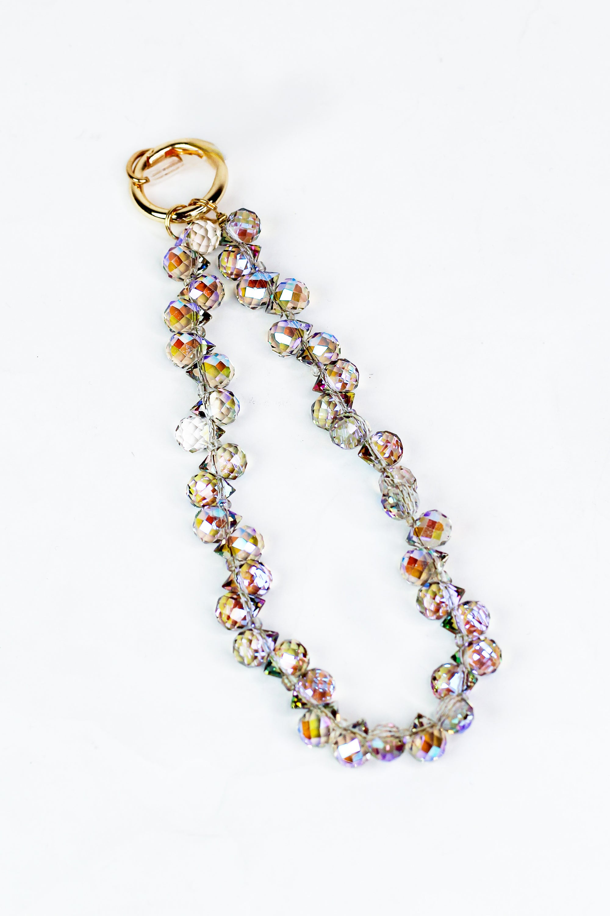 Crystal Ball Wristlet Keychain