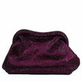 All Rhinestone Snap Closure Clutch