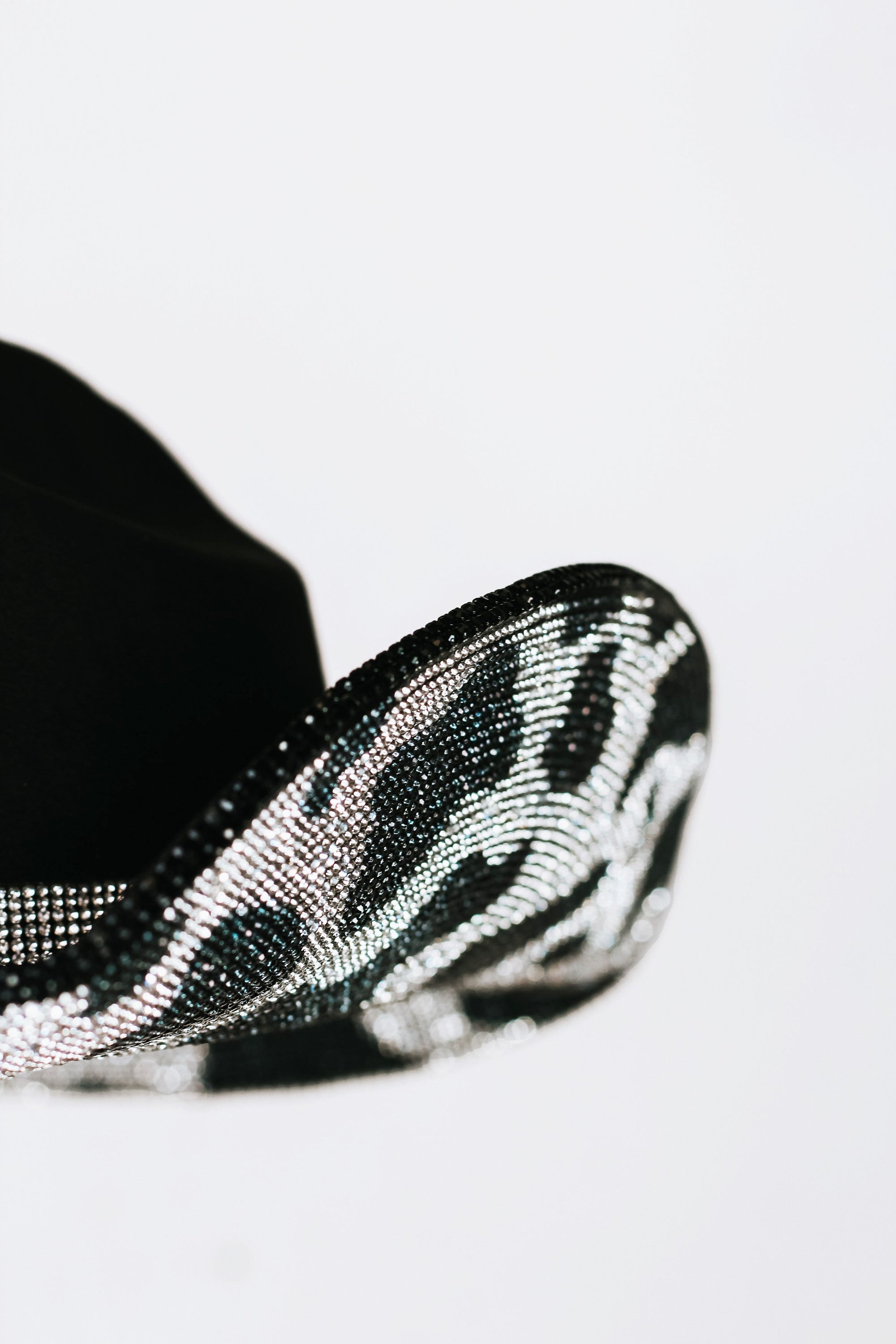 Faux Suede Rhinestone Cow Print Cowboy Hat