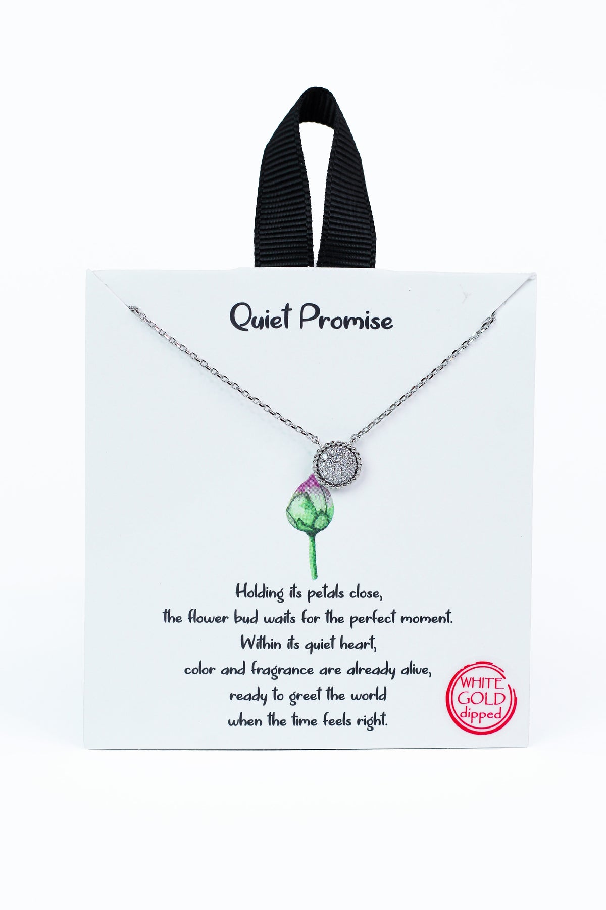 Enclosed Rhinestone Circle w/ Beveled Silver Trim