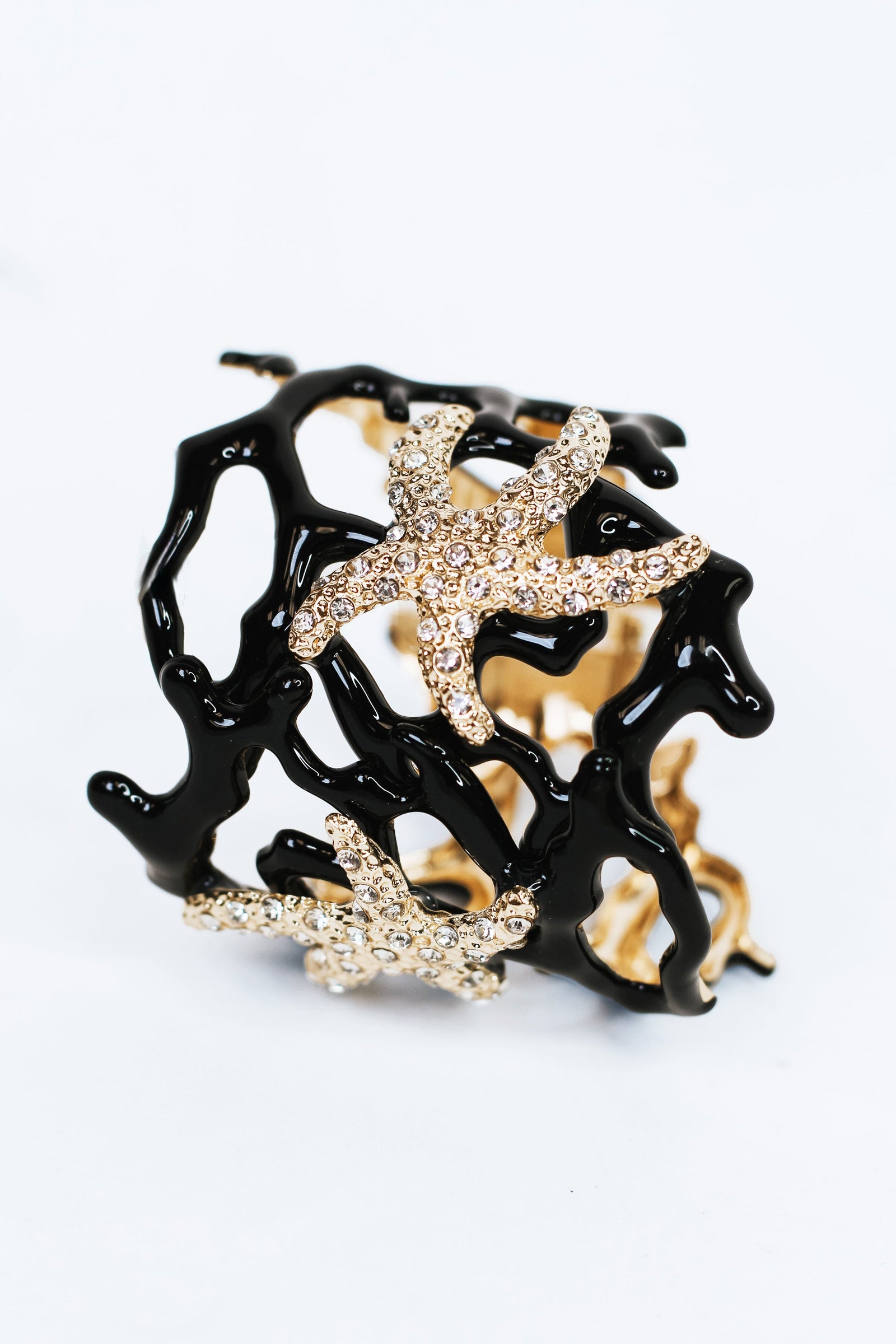 Coral Reef Starfish Accented Cuff Bracelet