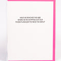 Read The Menu Greeting Card