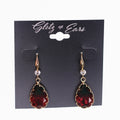 Rhinestone & Two Tone Teardrop Earrings