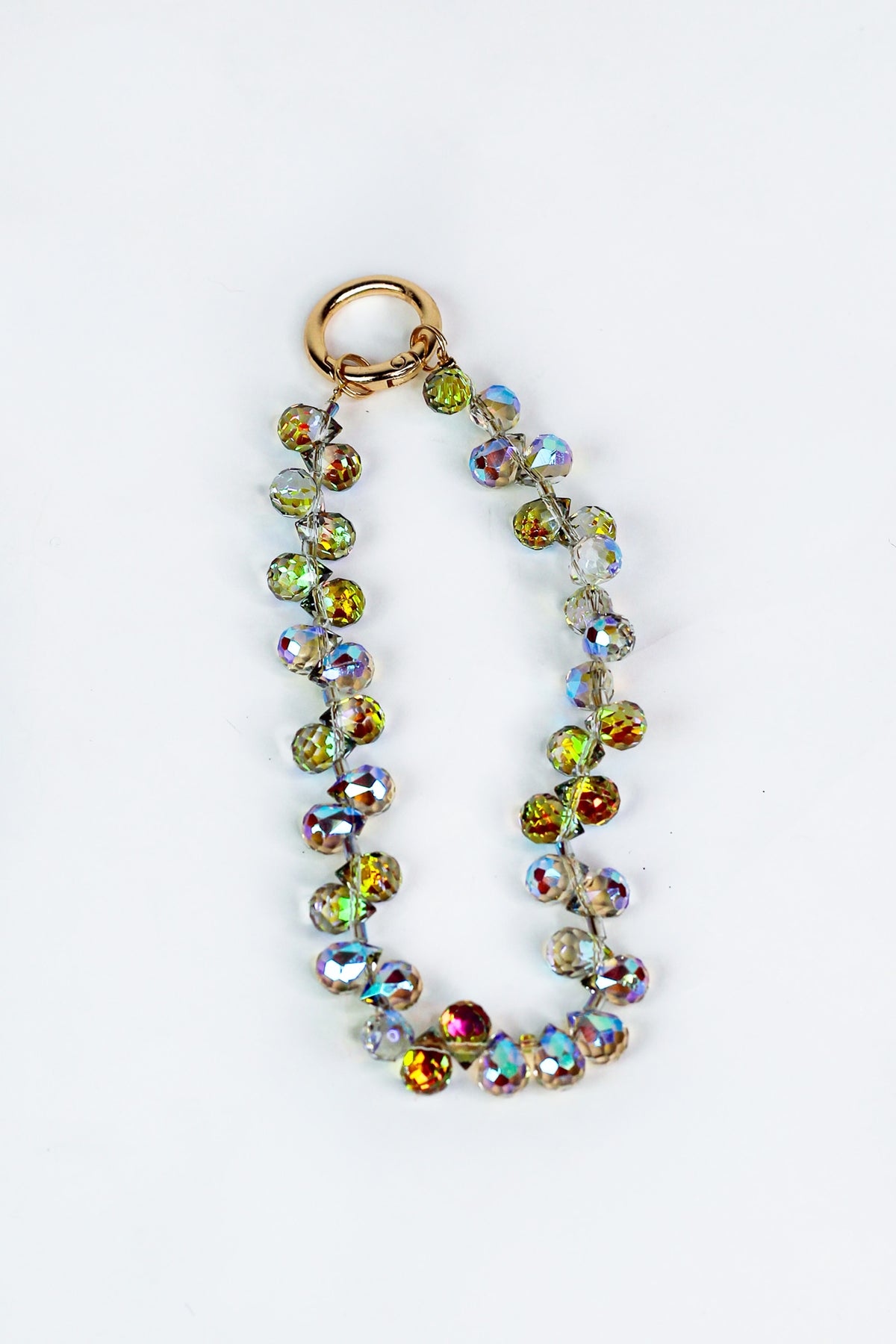 Crystal Ball Wristlet Keychain