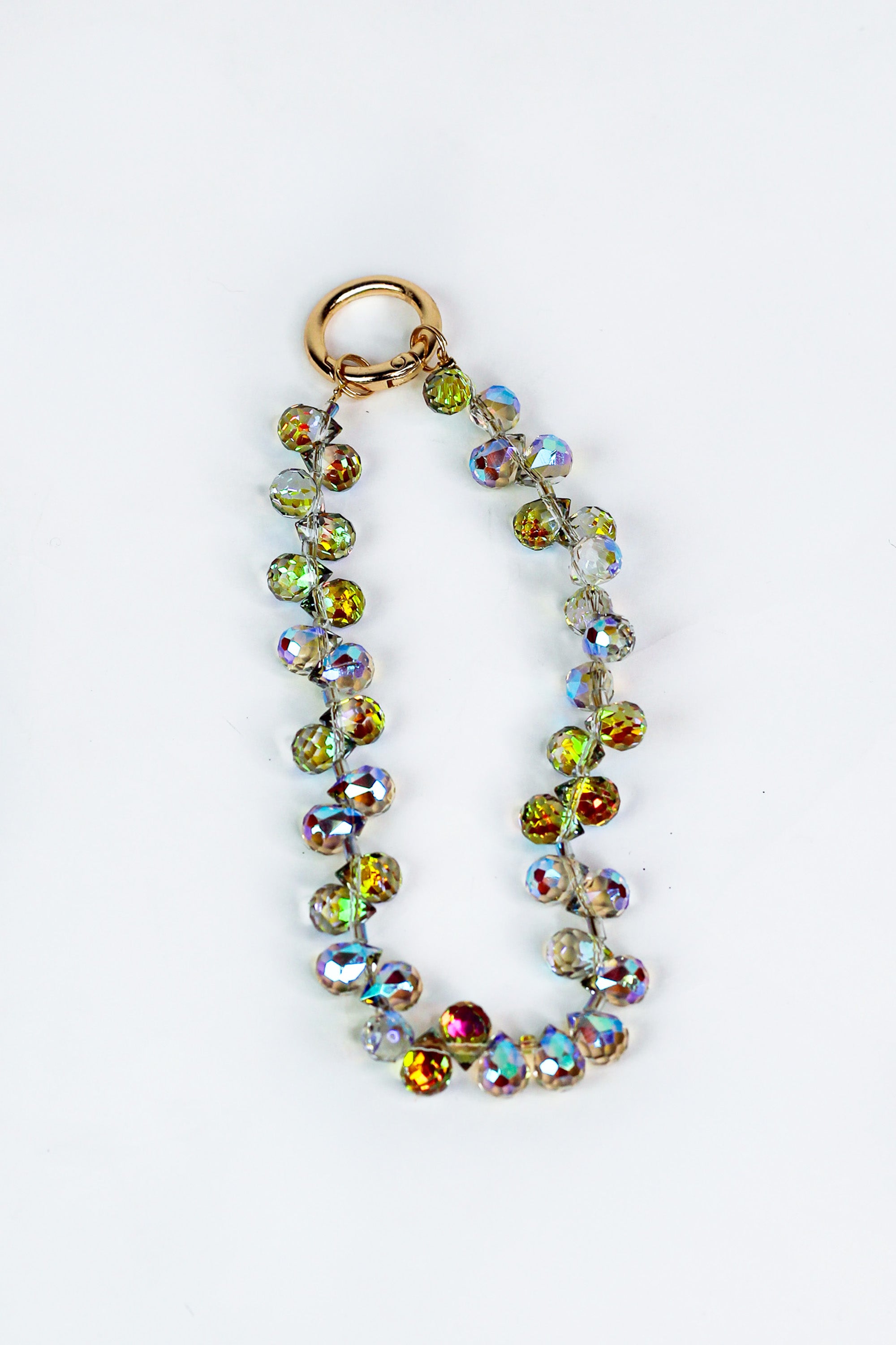 Crystal Ball Wristlet Keychain
