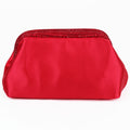 Satin Clutch W/ Rhinestone Edging
