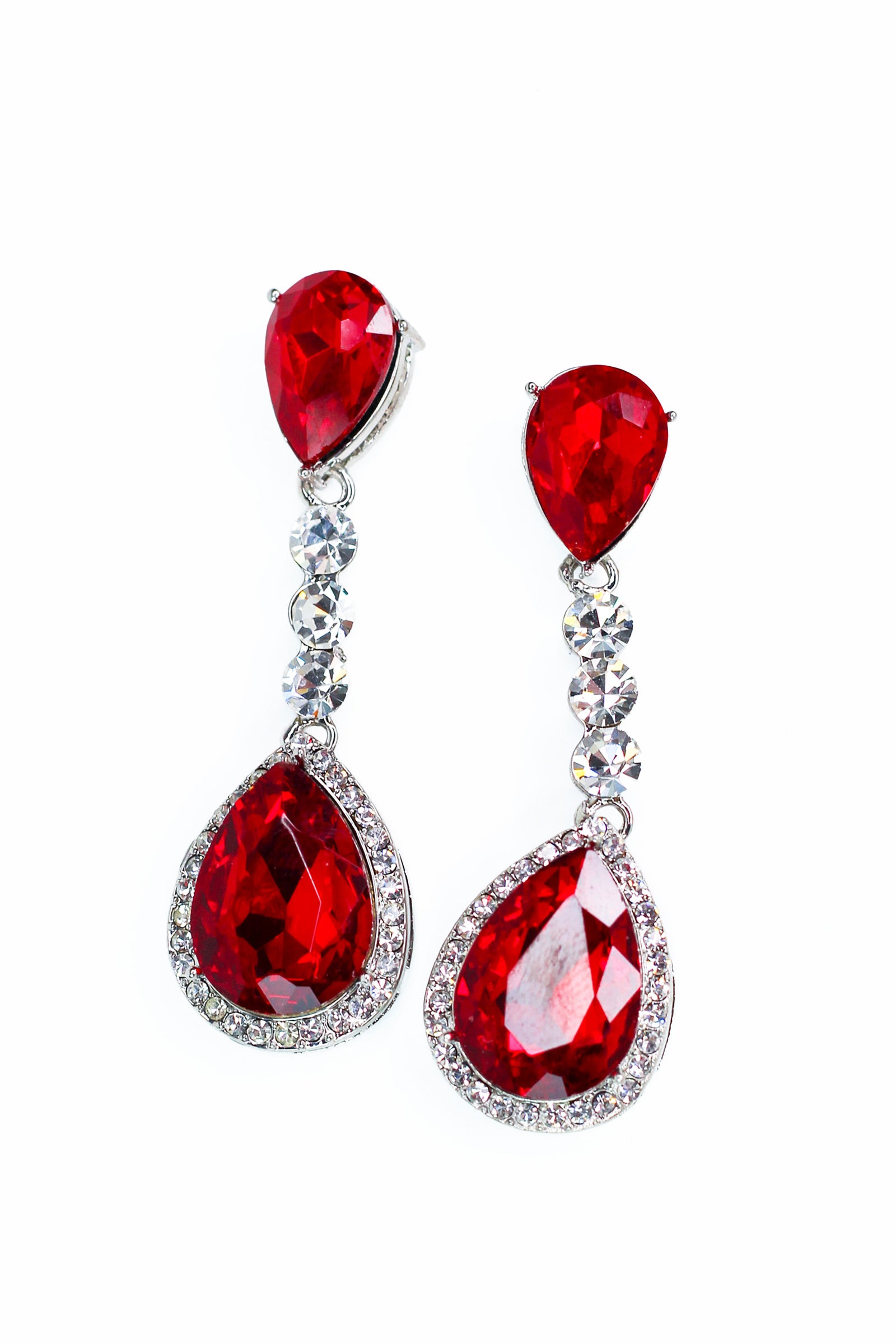 Teardrop 3 Circle Teardrop with Trim Earring - Glitz & Ears Boutique