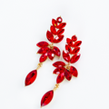 Marquis Leaf Dangling Earrings