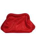 All Rhinestone Snap Closure Clutch