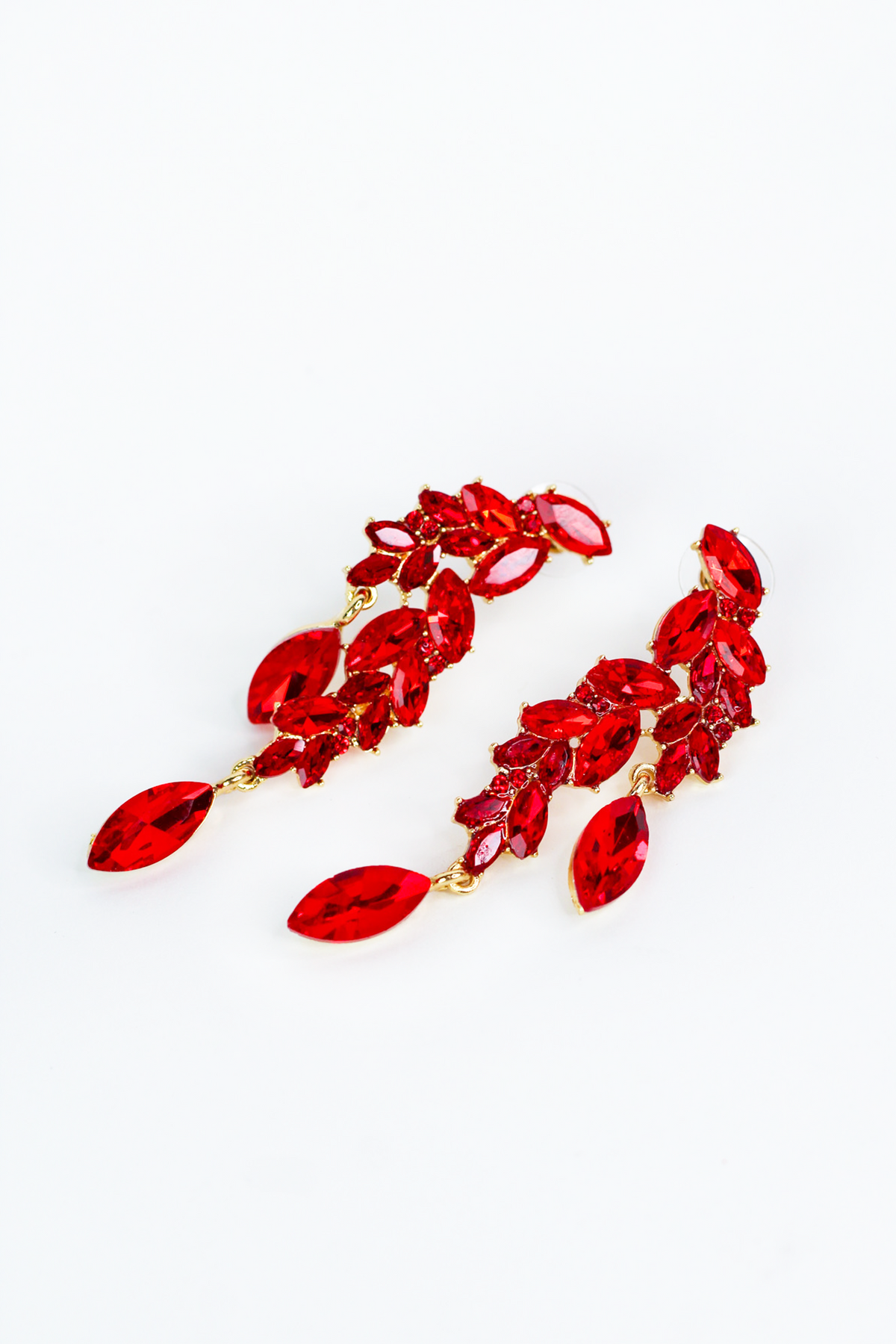 Stagger Almond Cluster &amp; Dangle Arched Earring