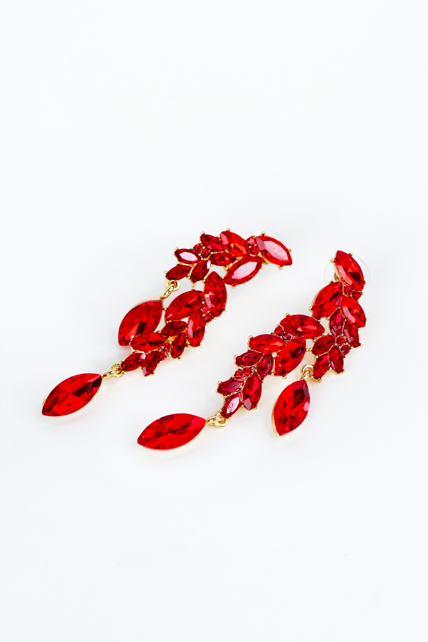 Stagger Almond Cluster & Dangle Arched Earring