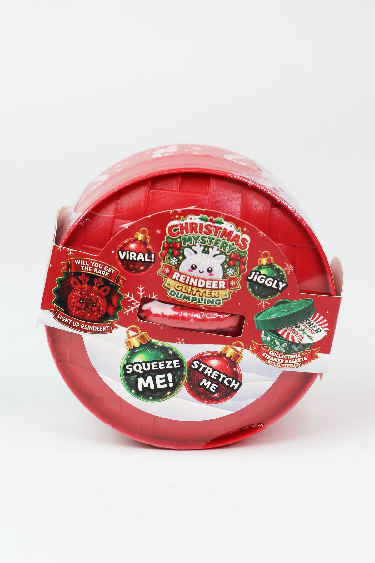 Christmas Reindeer Mystery Dumpling Squishy Toy