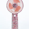 Rhinestone Handle & Outside Trim Handheld Fan