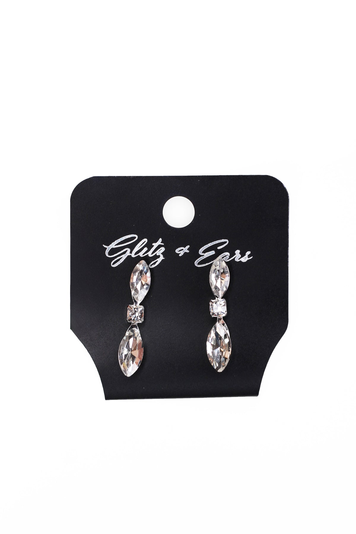 Rhinestone Scoop Almond & Stone Strands Necklace - Glitz & Ears Boutique