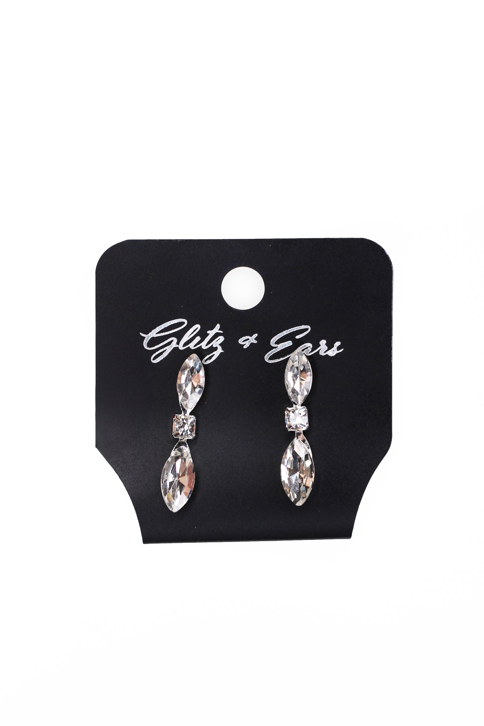 Rhinestone Scoop Almond & Stone Strands Necklace - Glitz & Ears Boutique