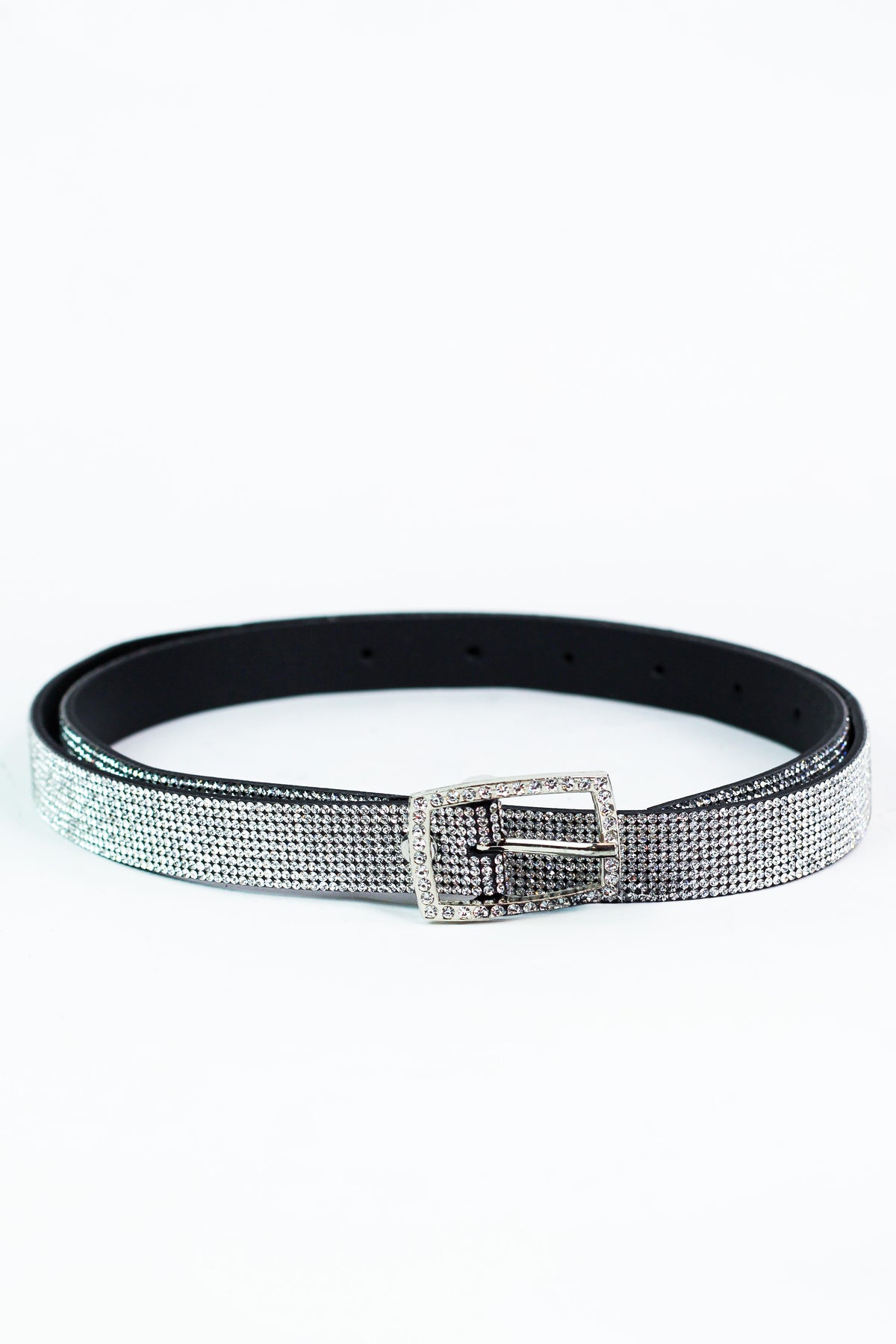 All Rhinestone &amp; Buckle Belt