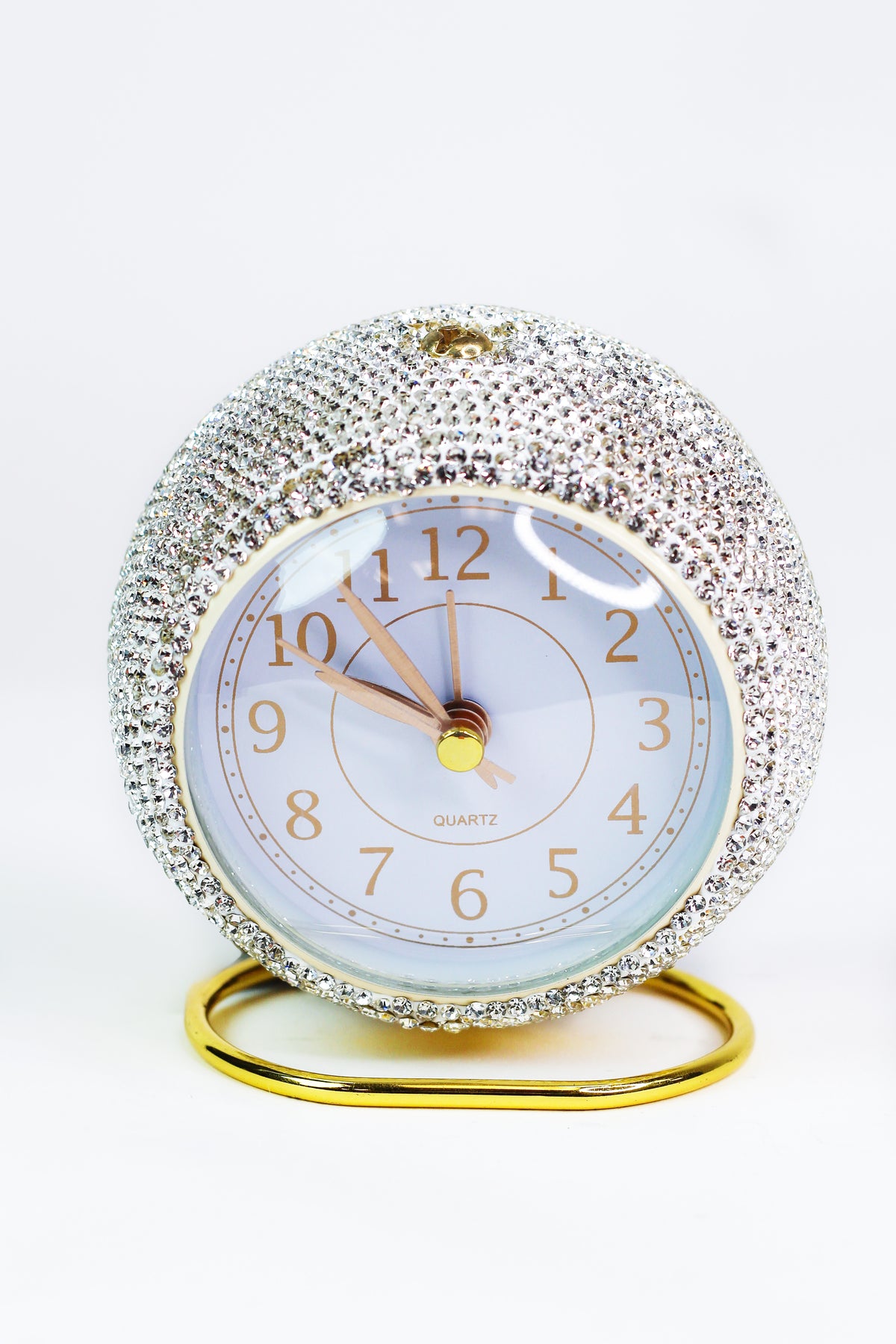 Rhinestone Analog Alarm Clock