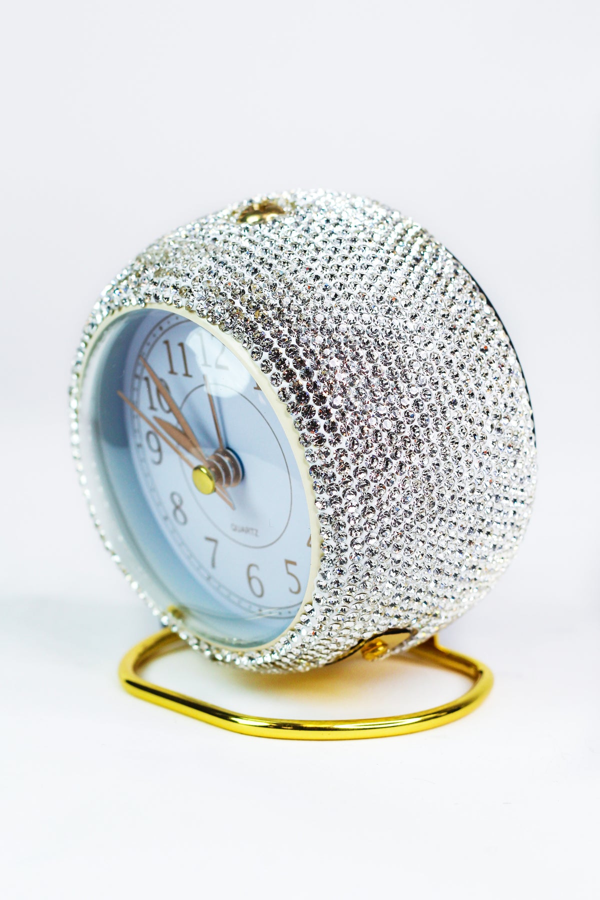 Rhinestone Analog Alarm Clock