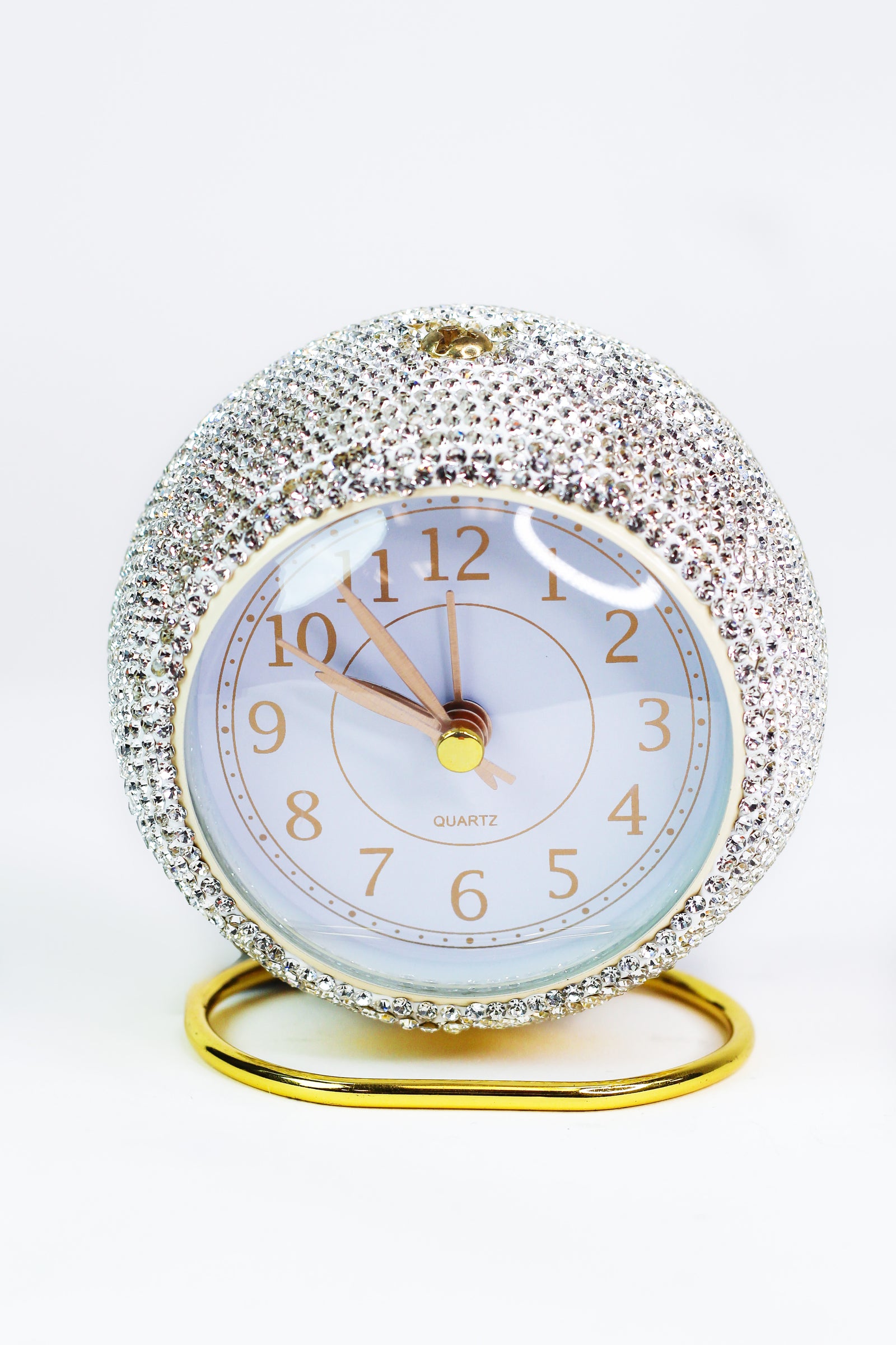 Rhinestone Analog Alarm Clock