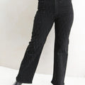 Rhinestone Crisscross Embellished Jeans