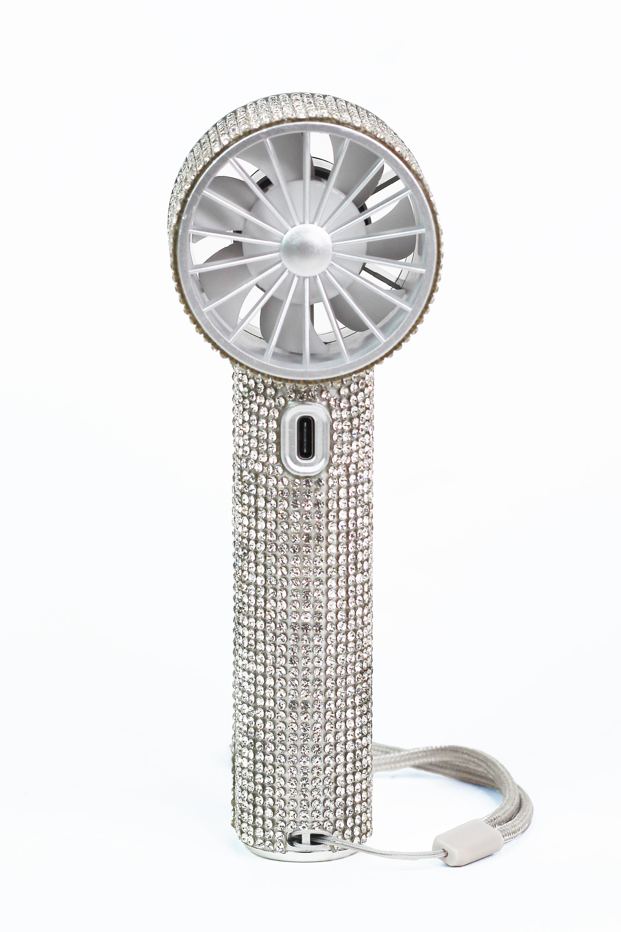 High Speed Portable Full Rhinestone Fan