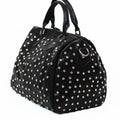 Rhinestone Covered Shimmer Fabric Duffle Purse