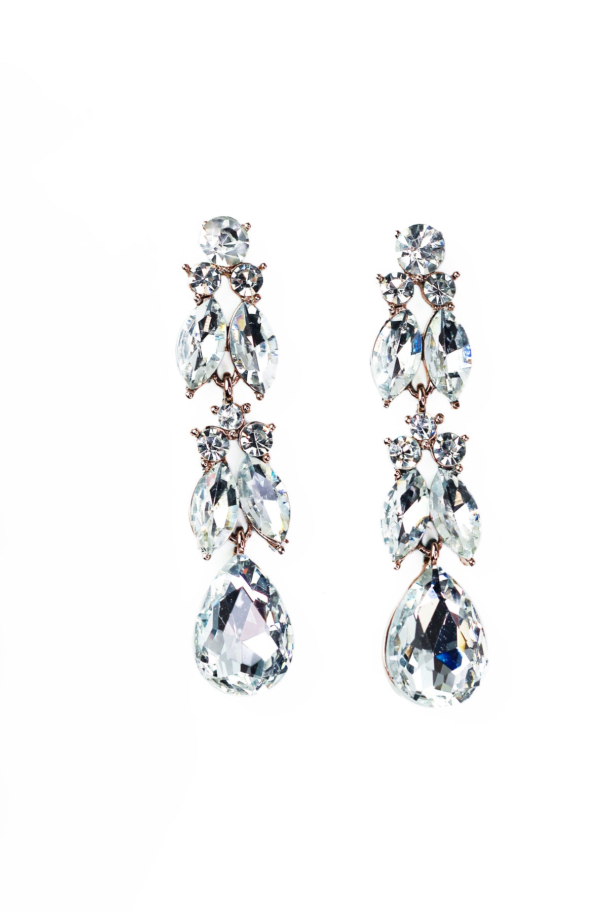 Two Row Almond Drop Earring
