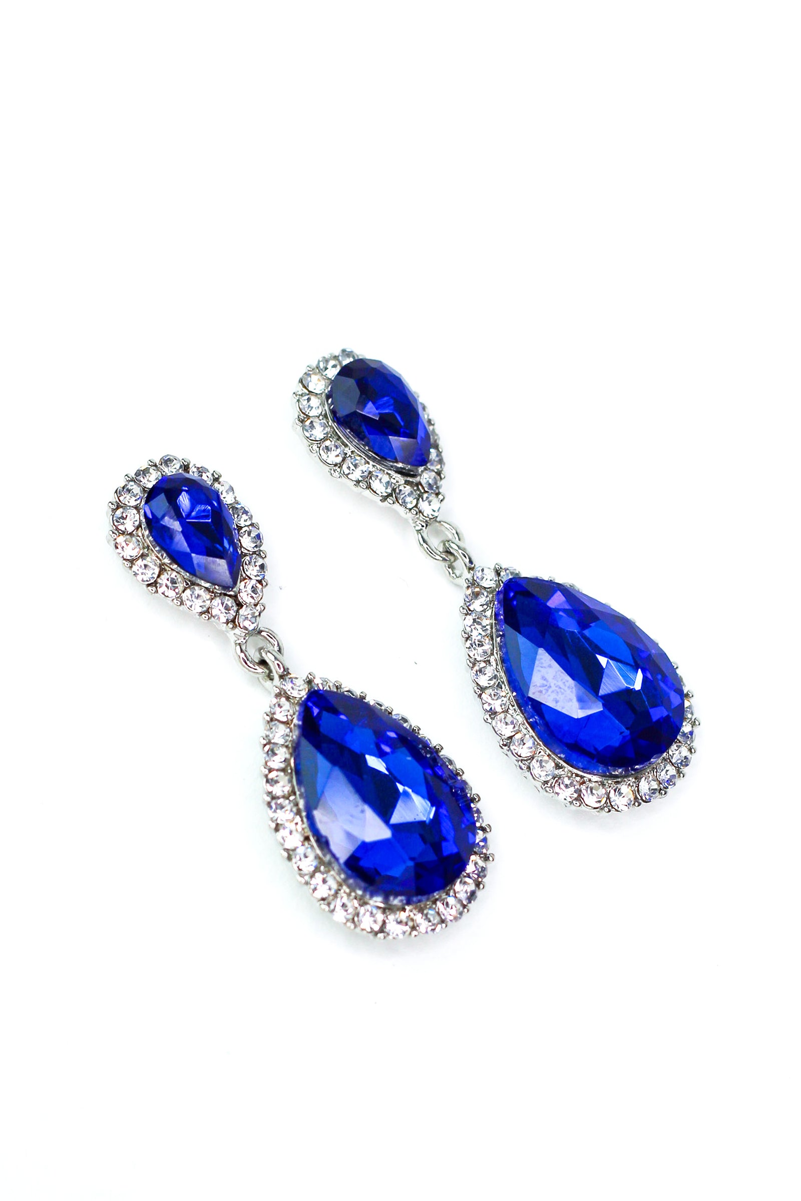 Teardrop Rhinestone Trim Earring - Glitz & Ears Boutique