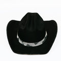 Faux Suede Rhinestone Cow Print Cowboy Hat