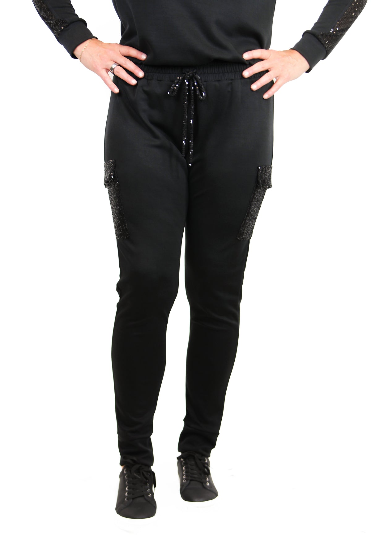 Scuba Sequin Cargo Pocket Jogger