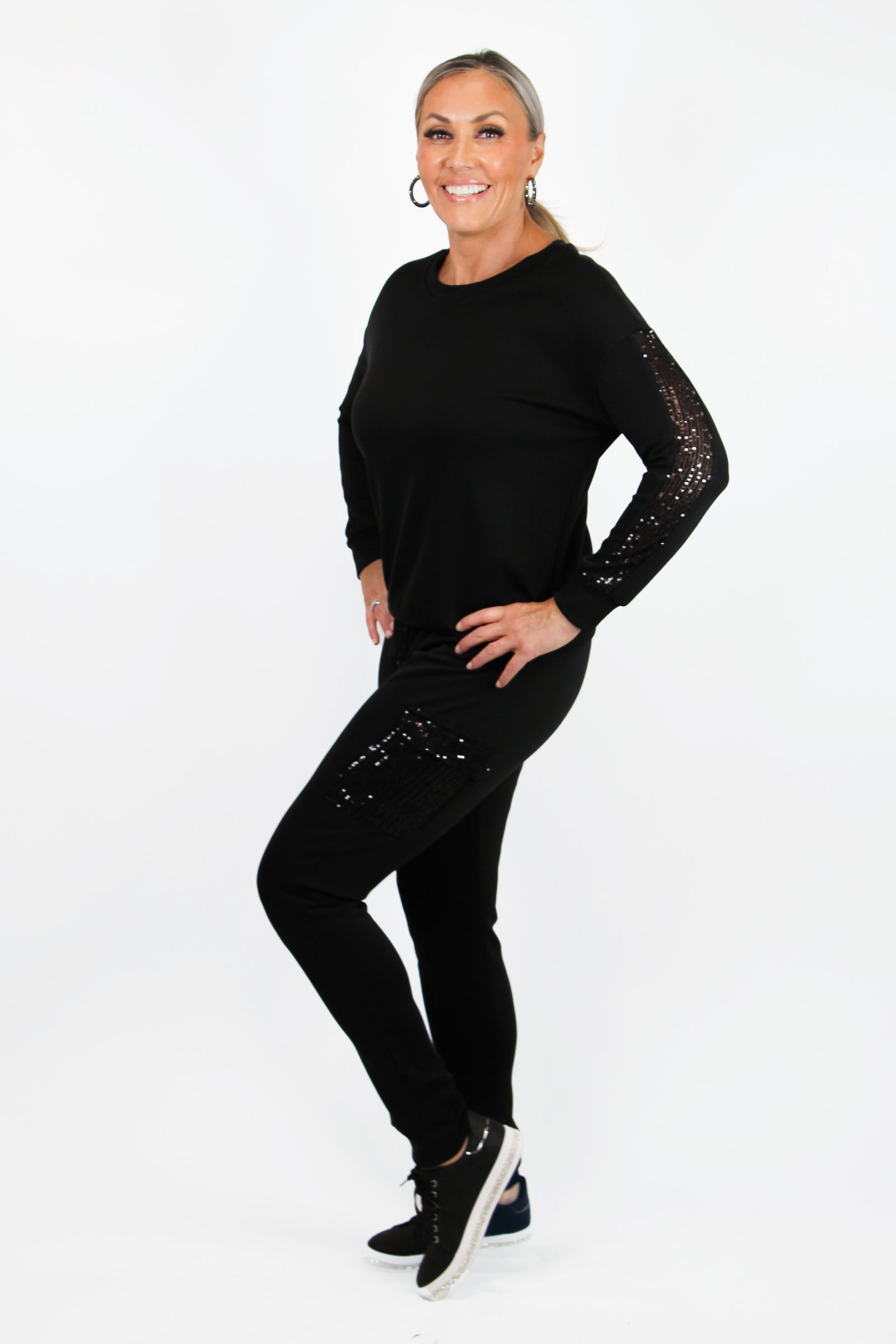 Scuba Sequin Cargo Pocket Jogger