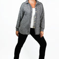 Black & White Button Down Shacket