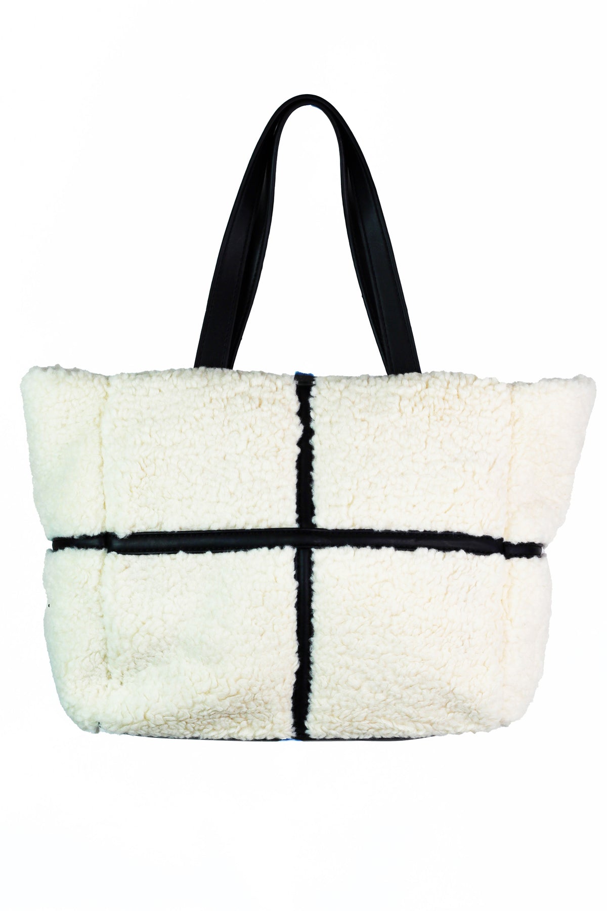 Sherpa Contrast Tote w/ Dual Handle