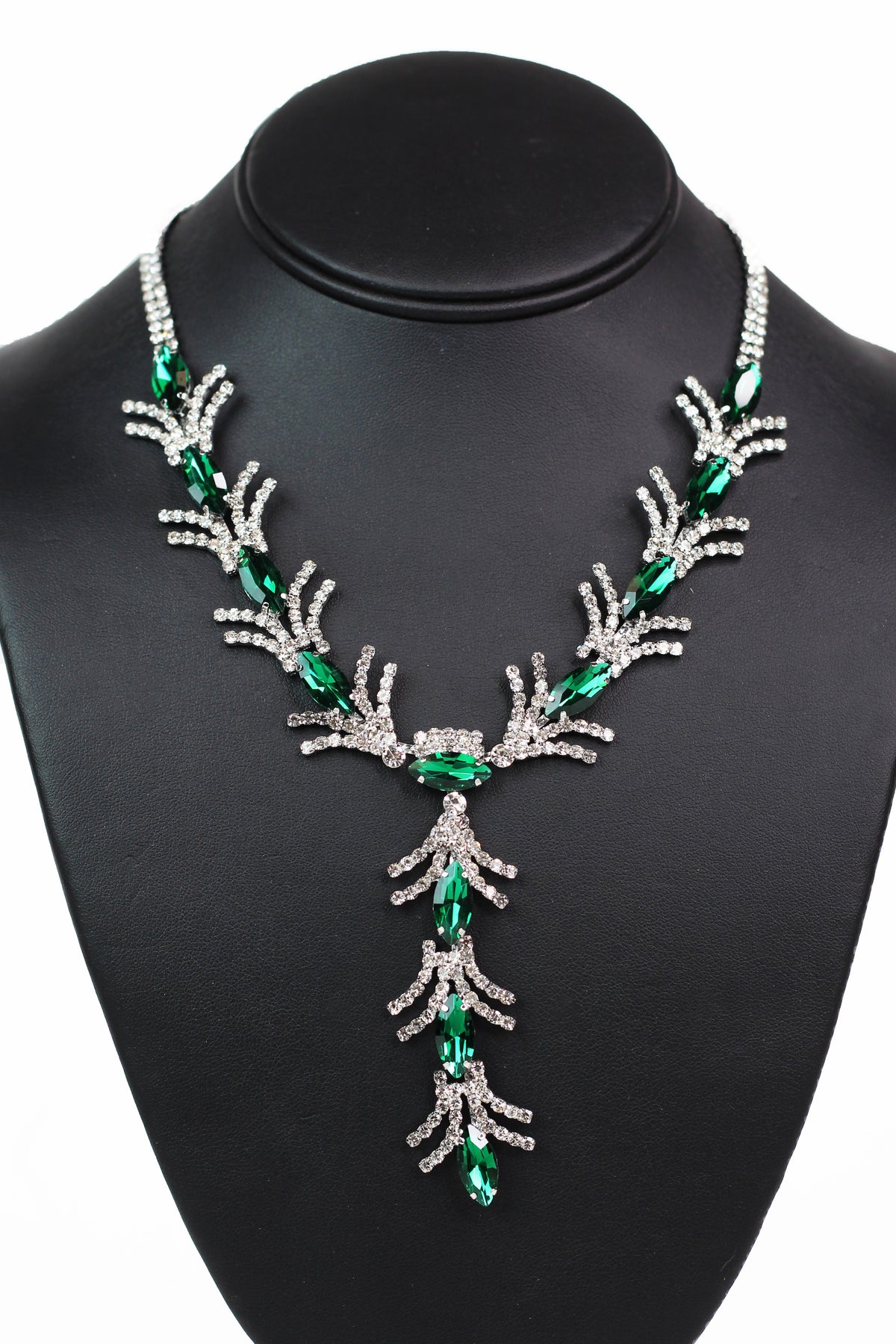 Short Arch Bars Almond Stone Y Necklace - Glitz & Ears Boutique