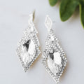 Large Almond Diamond Chandelier Earring