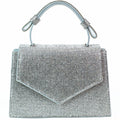 All Over Rhinestone Covered Front Flap w/ Single Handle Evening Bag