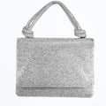 All Rhinestone Evening Clutch w/ Double Rope Handle