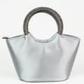 Satin Tote w/ Rhinestone Handle