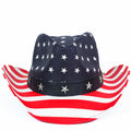 American Flag Cowboy Hat w/Star Accent