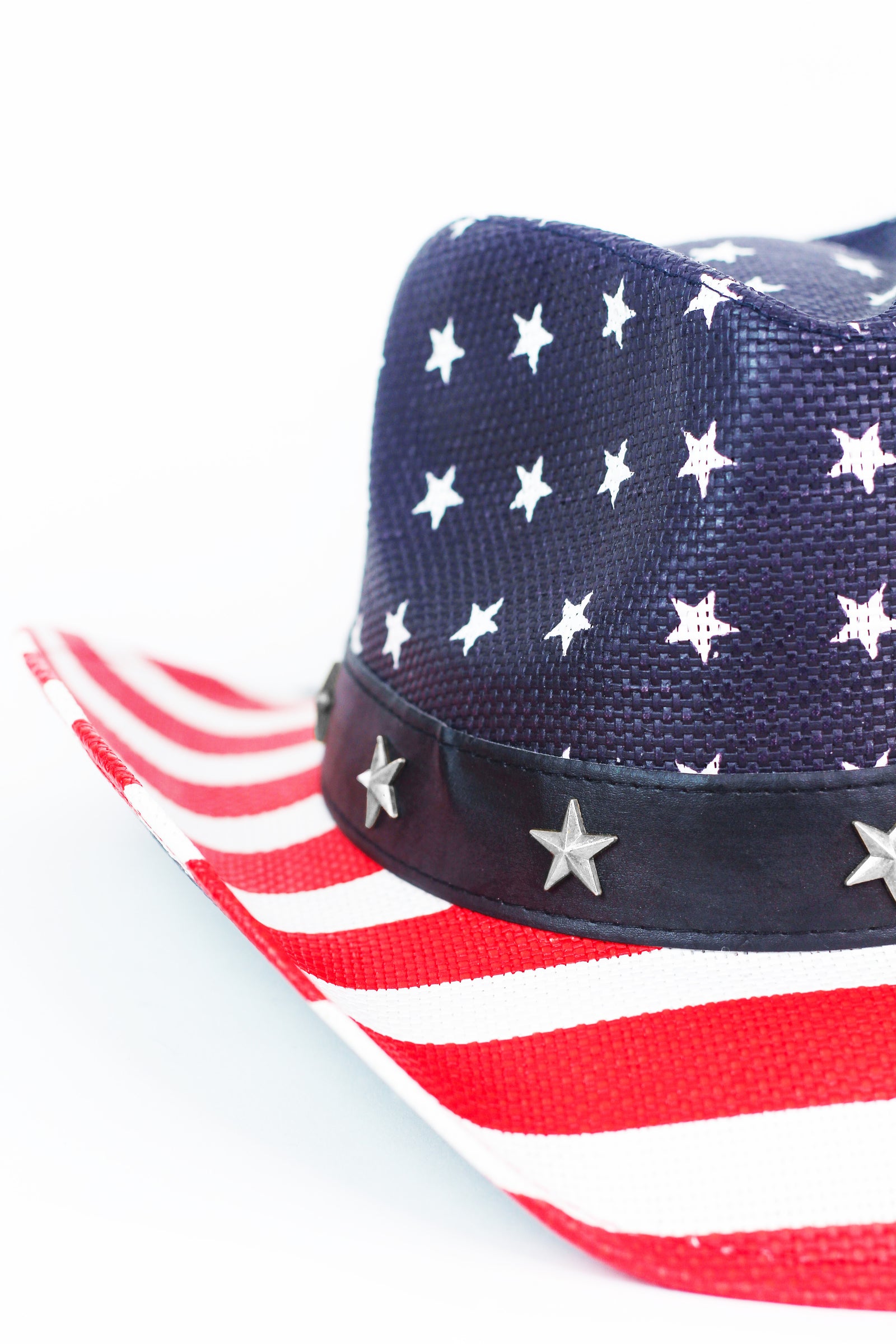 American Flag Cowboy Hat w/Star Accent