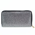 All Over Rhinestone Zip Around Wallet