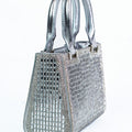 Rhinestone & Baguette Square Evening Bag