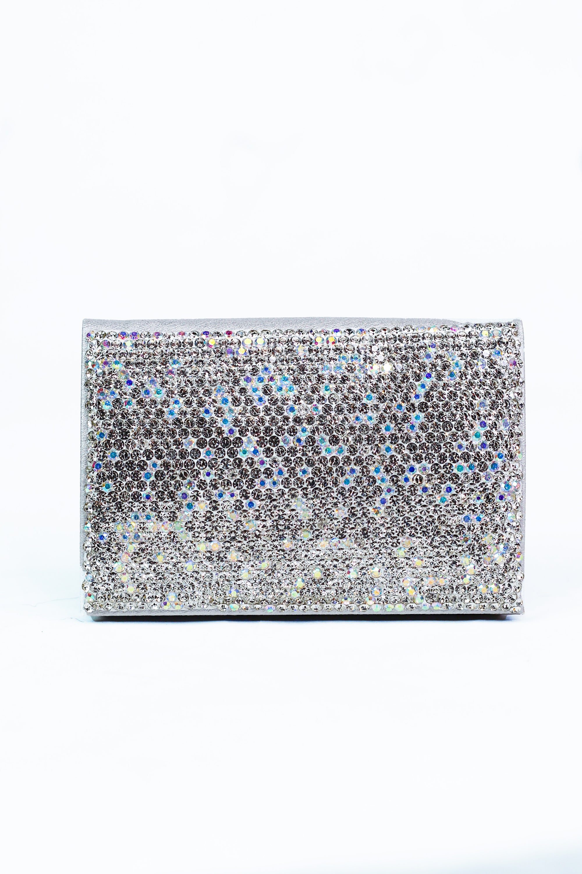 All Rhinestone Front Solid Back Card Holder