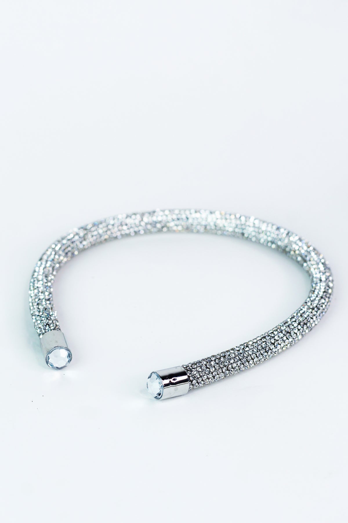 Thick All Rhinestone Fabric End Headband