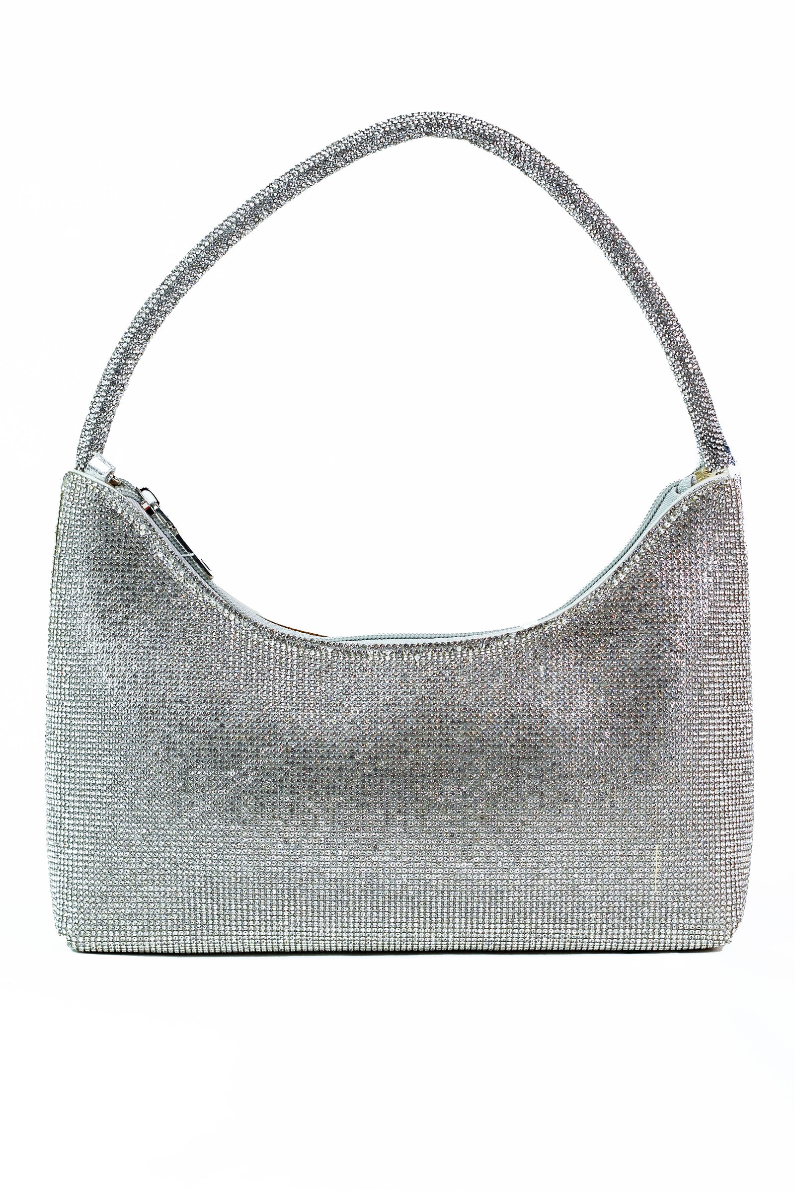 All Rhinestone Single Handle Evening Bag